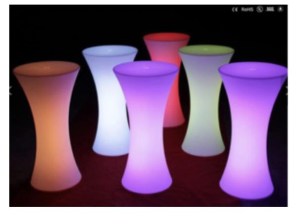 LED Round Cocktail Table